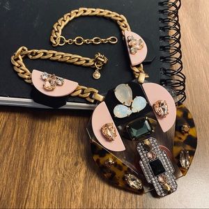 J. CREW 🩰 Jeweled Acrylic Statement Necklace